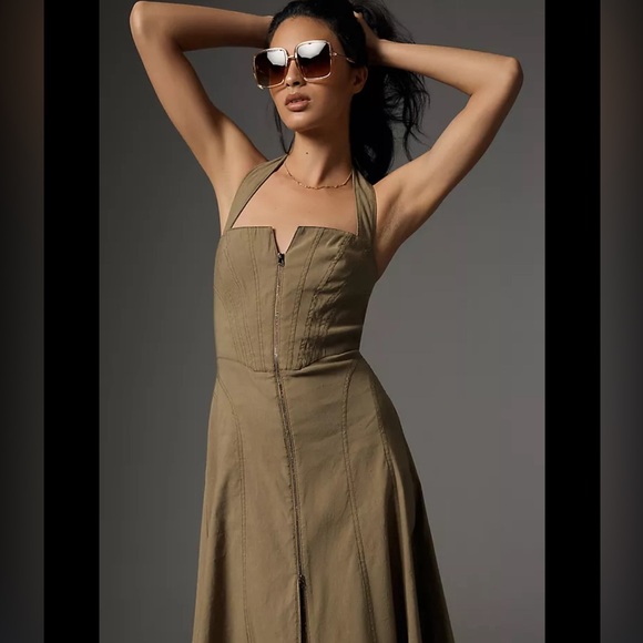 Anthropologie zip front corset - Picture 6 of 8